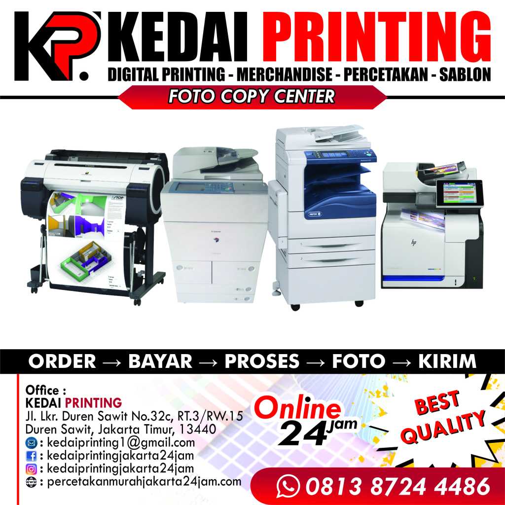 Fotocopy Center Online 24 Jam Jakarta Timur - Kedai Printing
