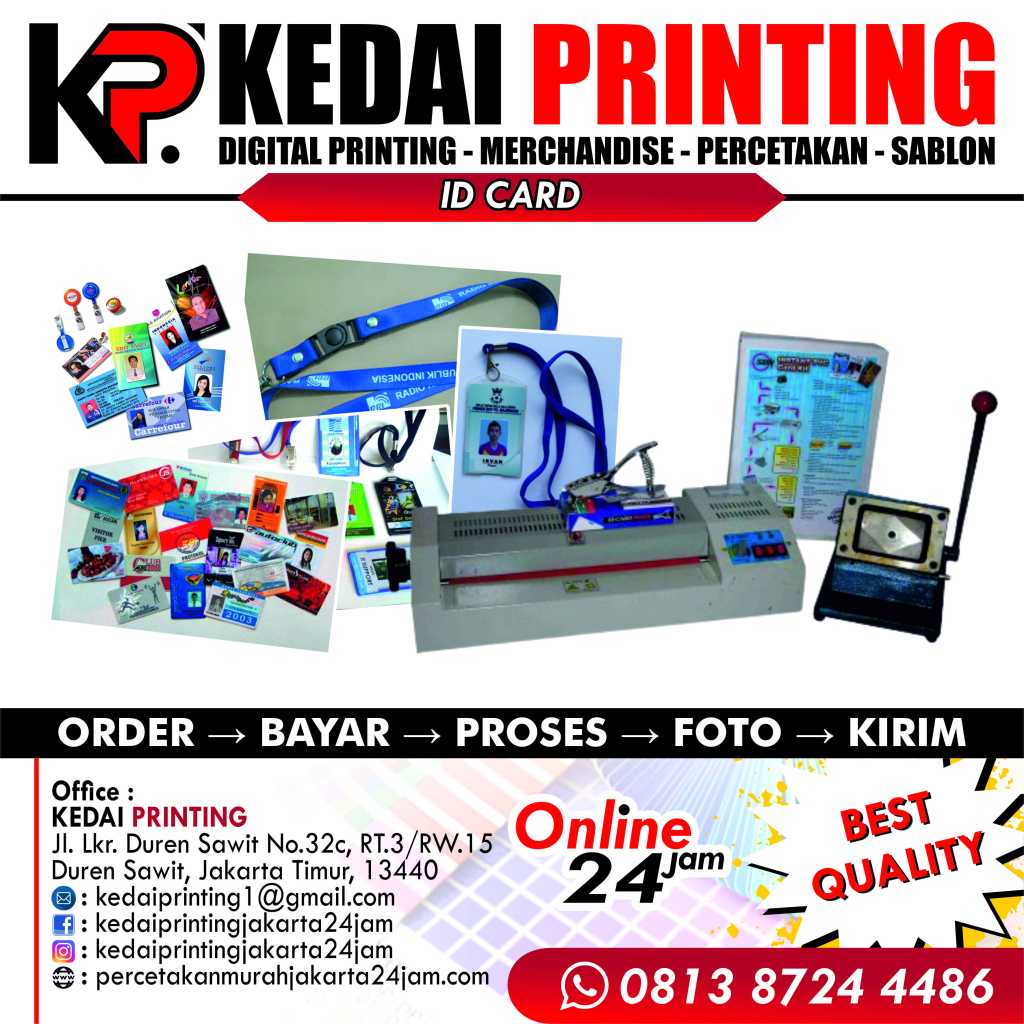 Jasa Pembuatan Id Card Murah - Kedai Printing